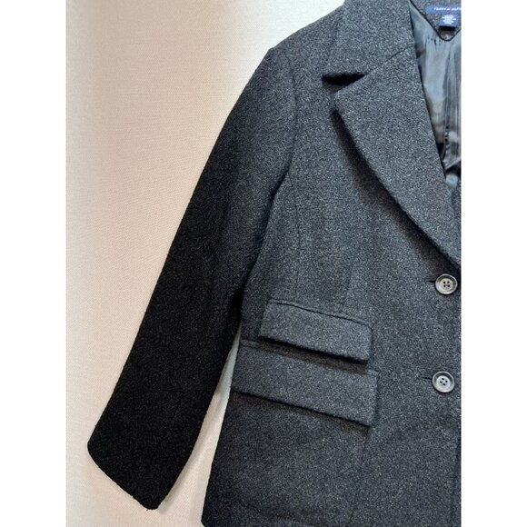 Tommy Hilfiger Womens Double Button Wool Blazer Coat Jacket Large Gray Formal - Picture 5 of 12
